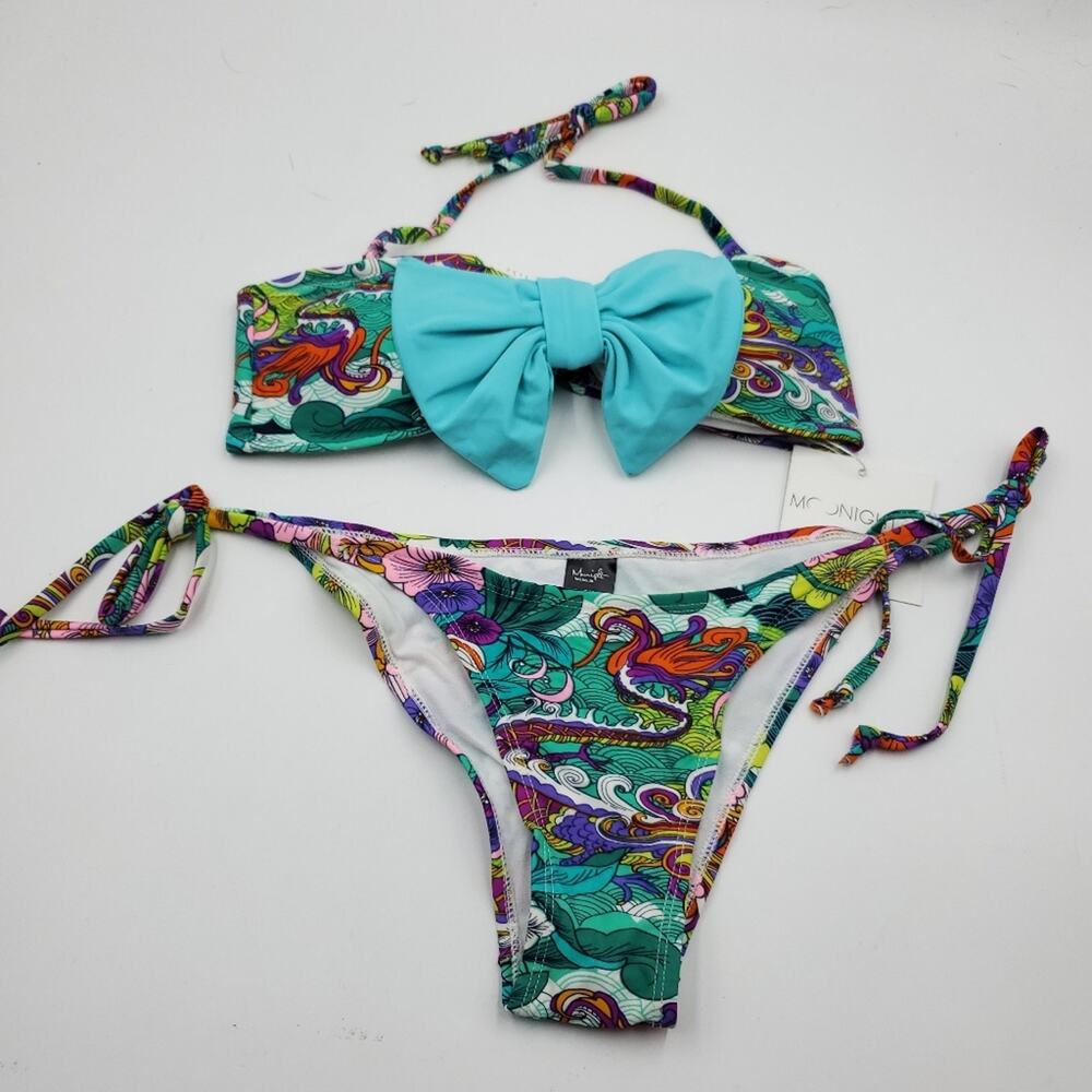 4/$25 Bandeau Top Tie Sides 2 Pieces Bikini